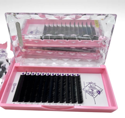 KiMajjs Beauty Cashmere Matte Lash Trays B Curl
