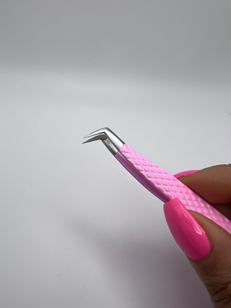 Pink Fiber-Tip Boot Tweezer